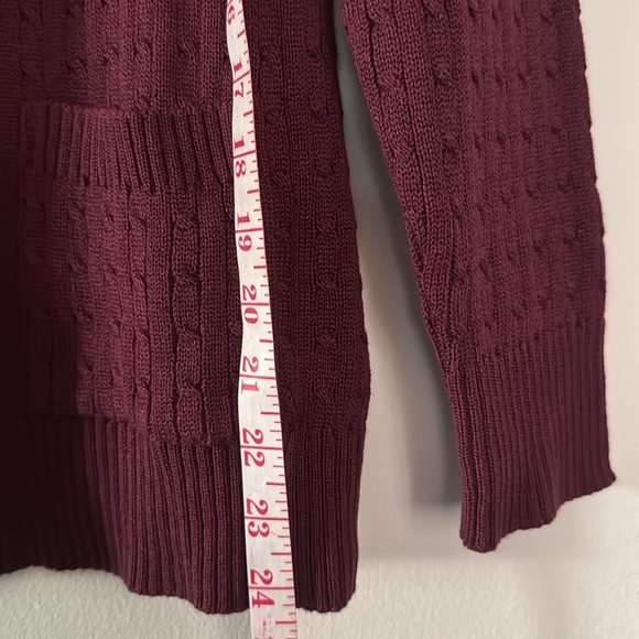 VTG PUTORTI CARDIGAN SWEATER WOMEN’S SIZE L BURGUNDY EXCELLENT CONDITION - Picture 6 of 8